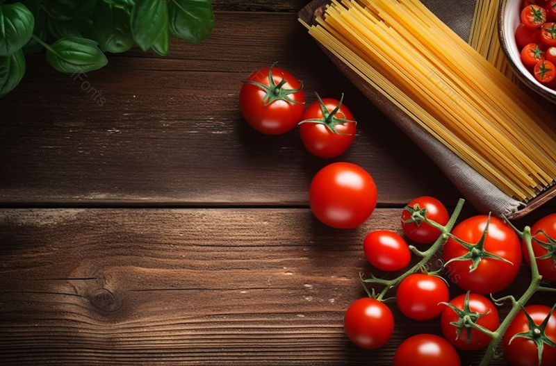 新鲜番茄意大利细面条膳食食品背景,高清,摄影图,摄影图片,图片大全,摄影图免费下载